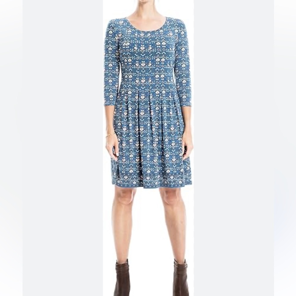 Max Studio Women's Green and Blue Dress